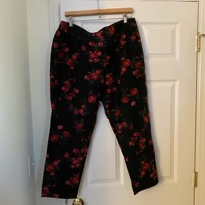 Talbots Floral Pants size 16W